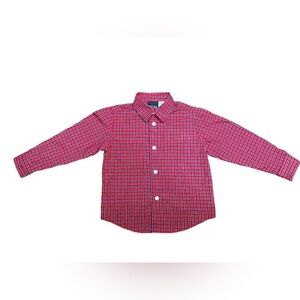 TFW Collard Button Down long sleeve
 Plaid: Red White Blue shirt
Size 3T